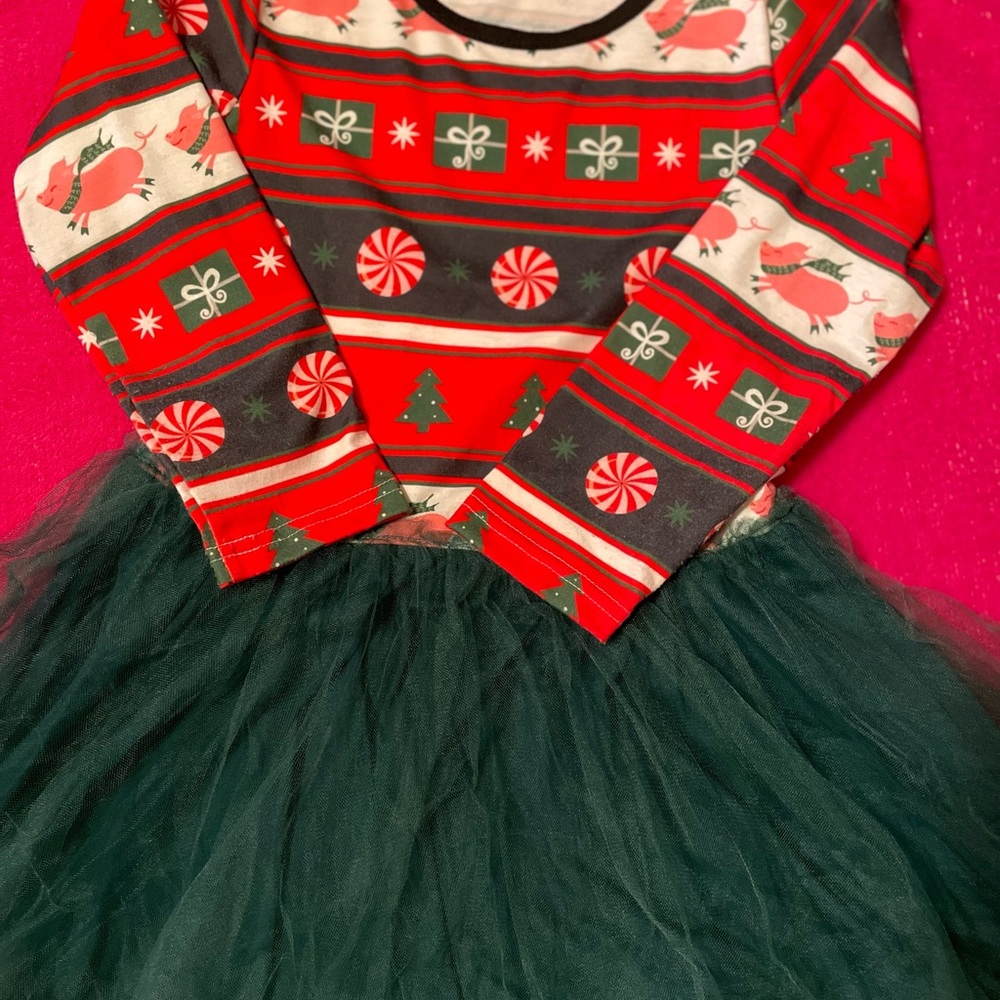 Girls Casual holiday Dress - tulle bottom